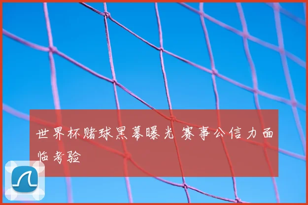 世界杯赌球黑幕曝光 赛事公信力面临考验